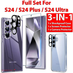 For Samsung Galaxy S24 Ultra Plus Shockproof Case & Screen Protector & Camera US